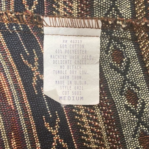 Vintage 80s/90s South Western Style Vest - Picture 7 of 9